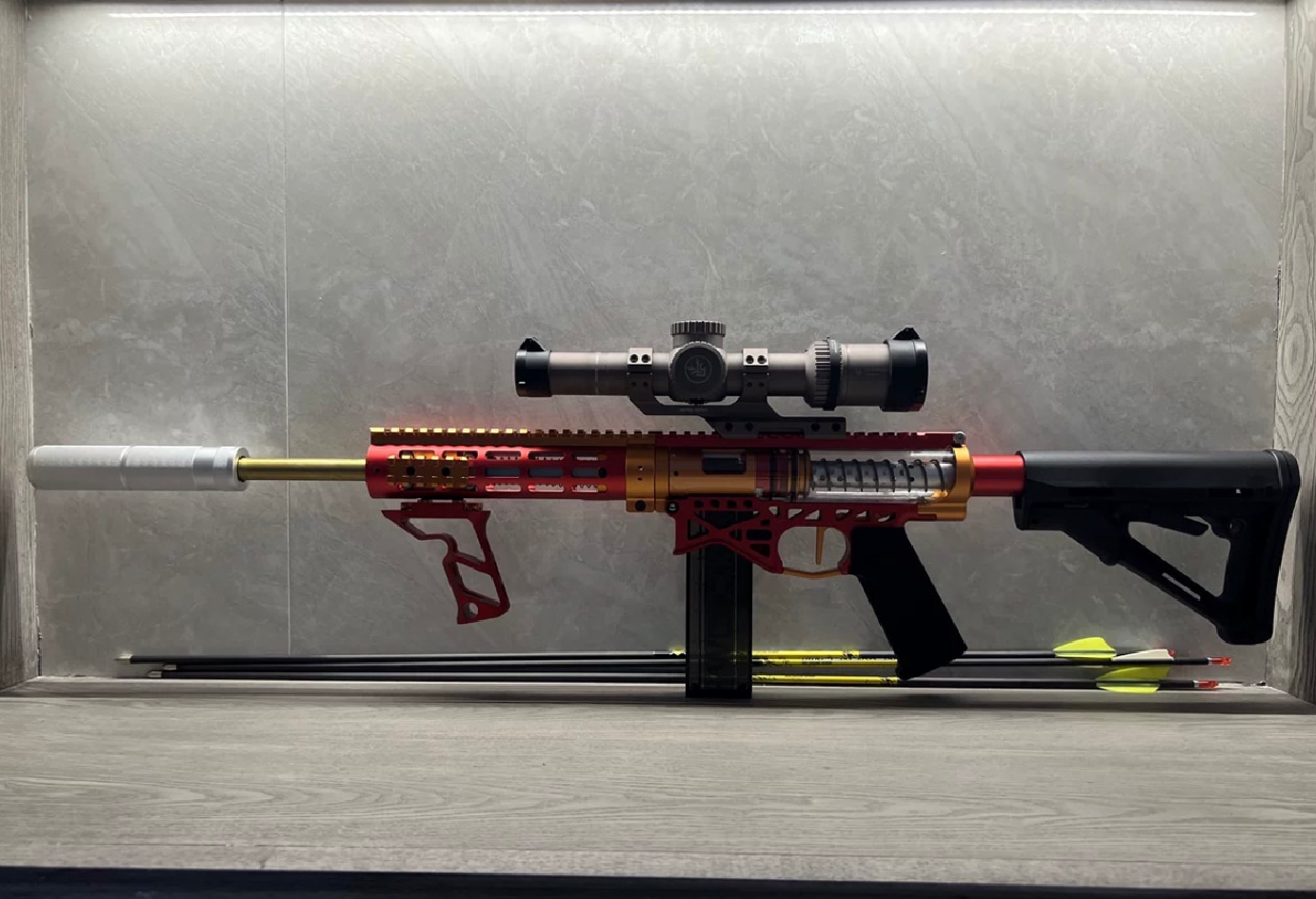 Airsoft Hollow Fortis-Grip Replica Hollow Construction for 20mm Rail (Metal) system - Image 2