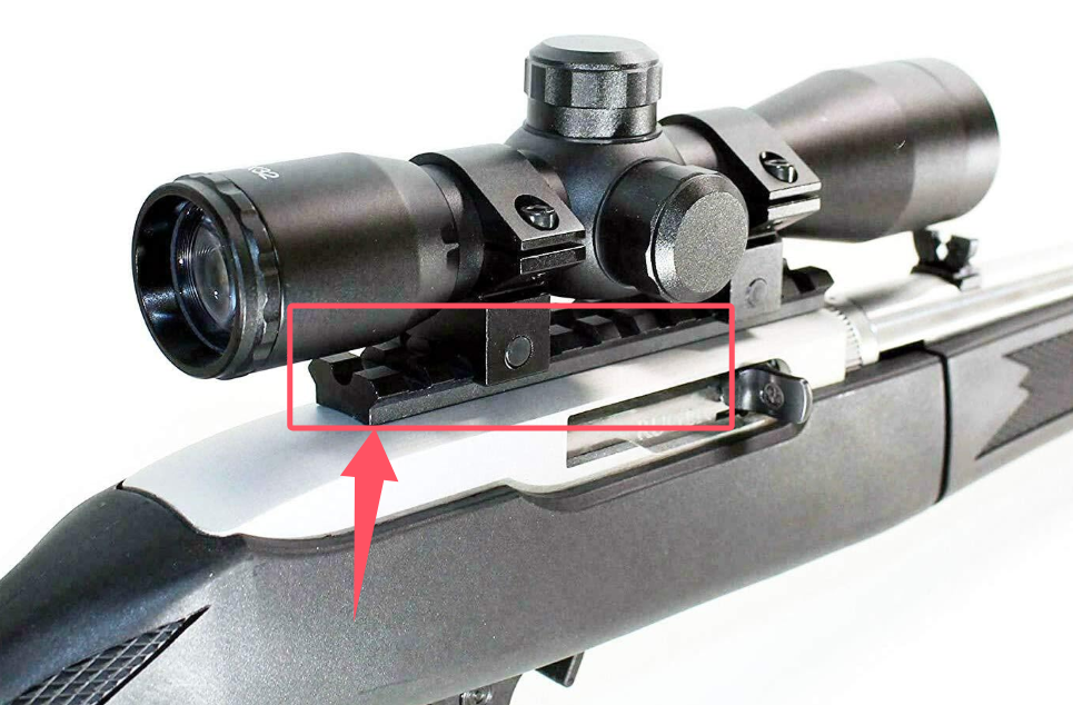 Picatinny Rail Mount for 10/22 Scope Mounts with 11 Slots for Red Dots Mounting, Scopes, Magnifiers - Image 2