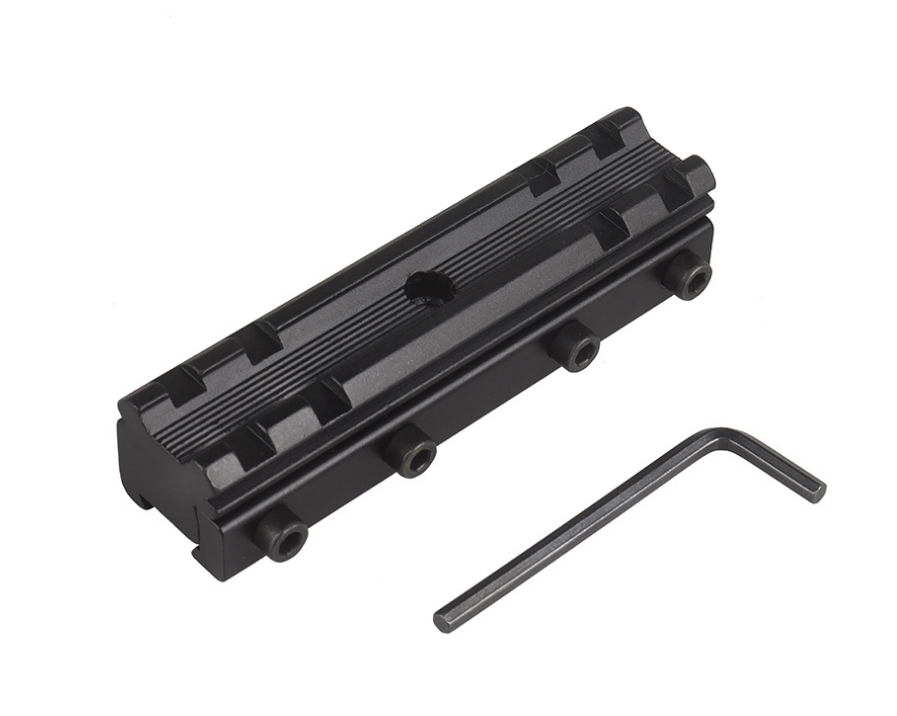 Tactical Rail Adapter 11mm Dovetail to 21mmWeaver Picatinny Scope Mount Bases Rail Extension Adapter with 4 Slots - Image 2