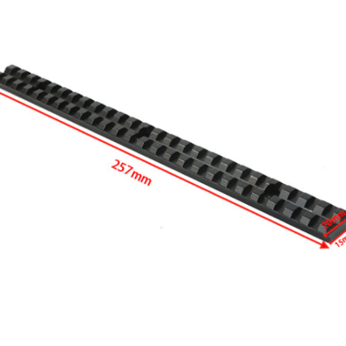 257mm Long Aluminum Alloy 20mm Picatinny Rail Mount Base 25 Slots