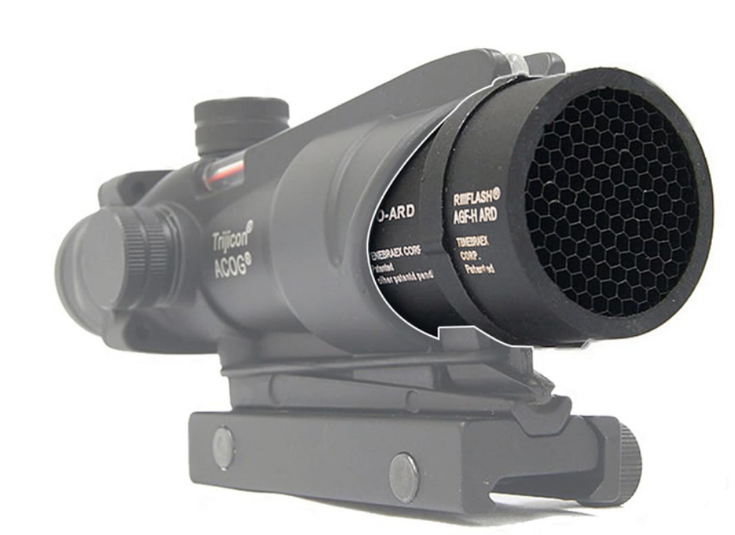 Tactical Killflash Anti-Reflection ARD Device For TA31 ACOG 4X32 Rifle Optic Honeycomb Grid Kill Flash