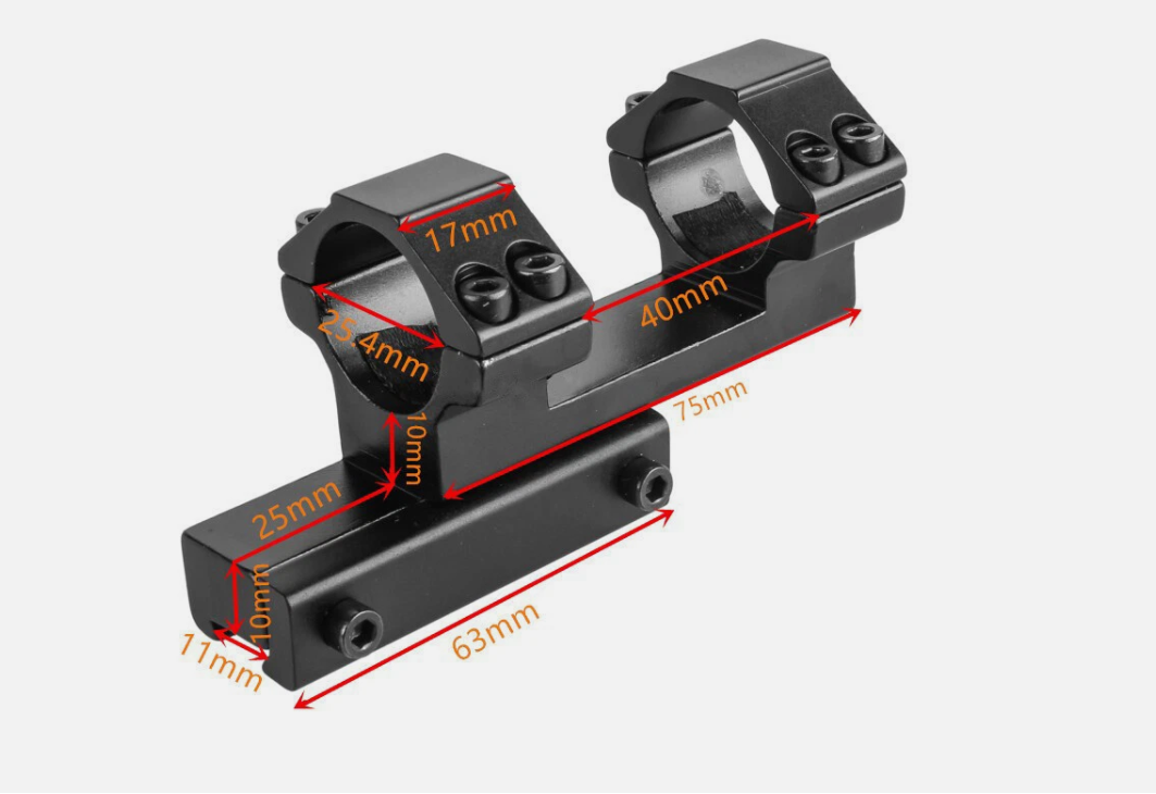 11mm rail Dovetail rail scope mount 25.4mm ring fit for rifle scope hunting
