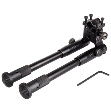 6 inch Hunting Rifle Picatinny Bipod with Ring Mount/Swivel Adapter/Barrel Mount
