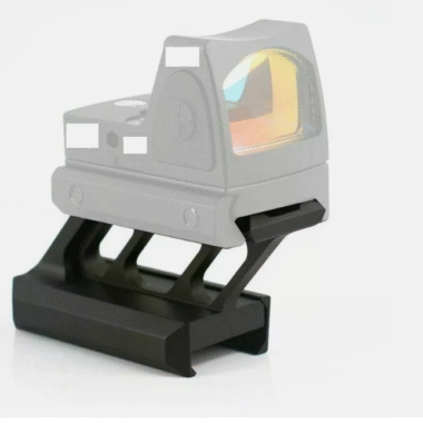 4 Slot Picatinny Riser Mount 1" inch High Profile 45 Degree Angled Forward Extending for Micro Reflex Sight Red Dot Scope