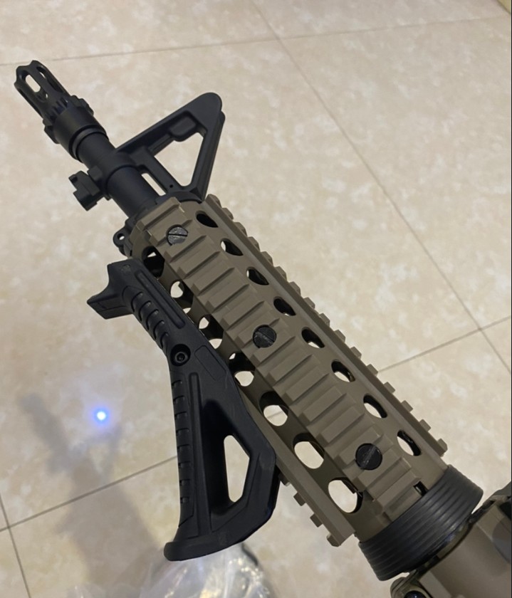FSG Tactical Fore Grip, Black, Black, Compatible with 0.8 inch (20 mm) Rails, Airsoft Game