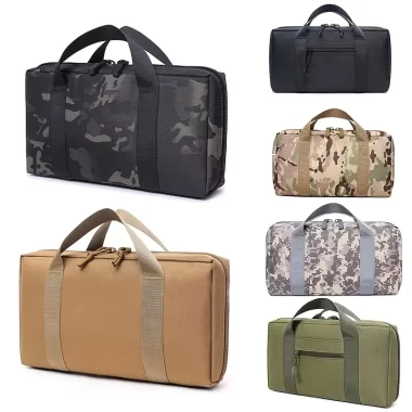 Tactical Pistol Range Bag Shooting Handgun Gun & Magazine Carry Pouch Soft Case