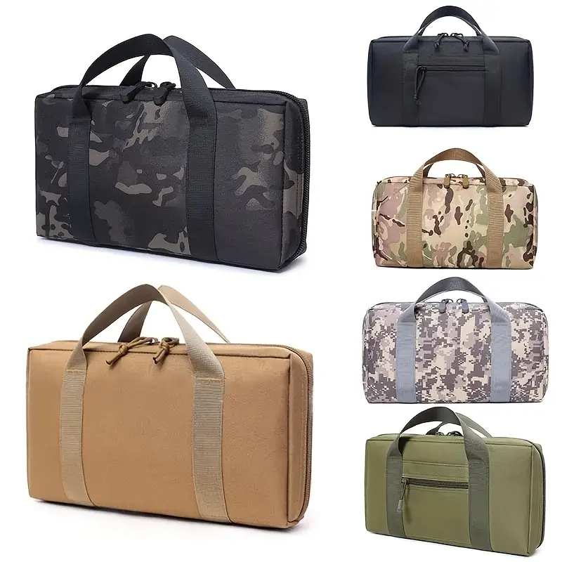 Tactical Pistol Range Bag Shooting Handgun Gun & Magazine Carry Pouch Soft Case