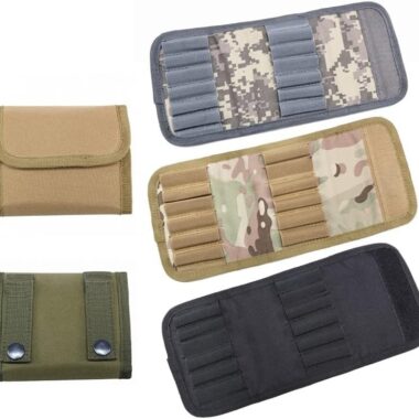 12 Round Ammo Pouch Carrier Bag Tactical Molle ShotgunBullets Shell Holder Pack