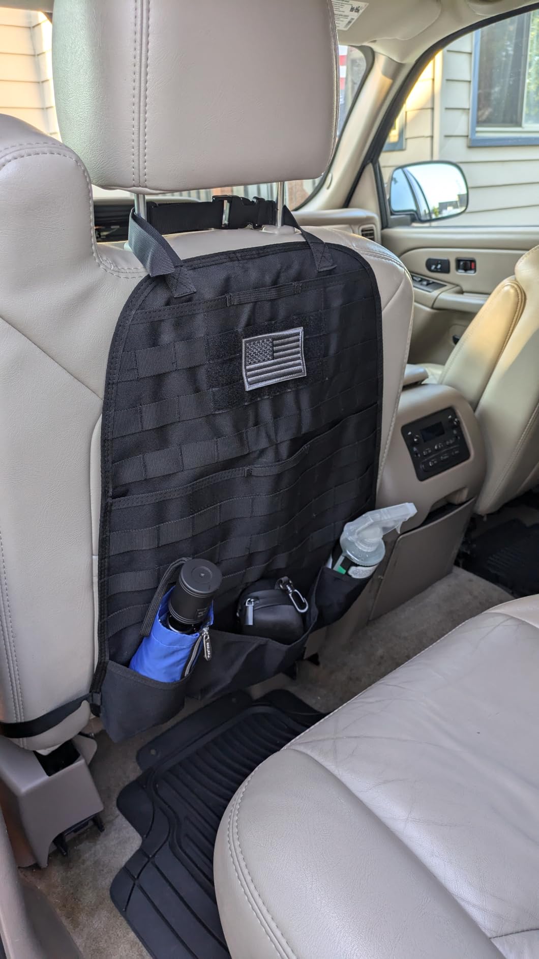 Tacticool Car Seat Back Organizer - Upgraded Tactical Molle Vehicle Panel Universal Fit Car Seat Cover Protector with - Image 2