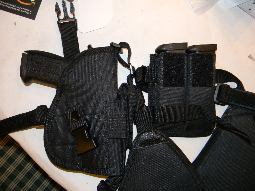 Gun Holster-Fits Compact to Large Handguns Concealed Carry Shoulder Holster with Magazine Pouch for Right and Left Hand Gun Accessories - Image 4