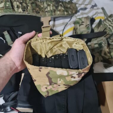 Outdoor Tactical Molle Dump Collapsible Pouch Drawstring Magazine Dump Pouch