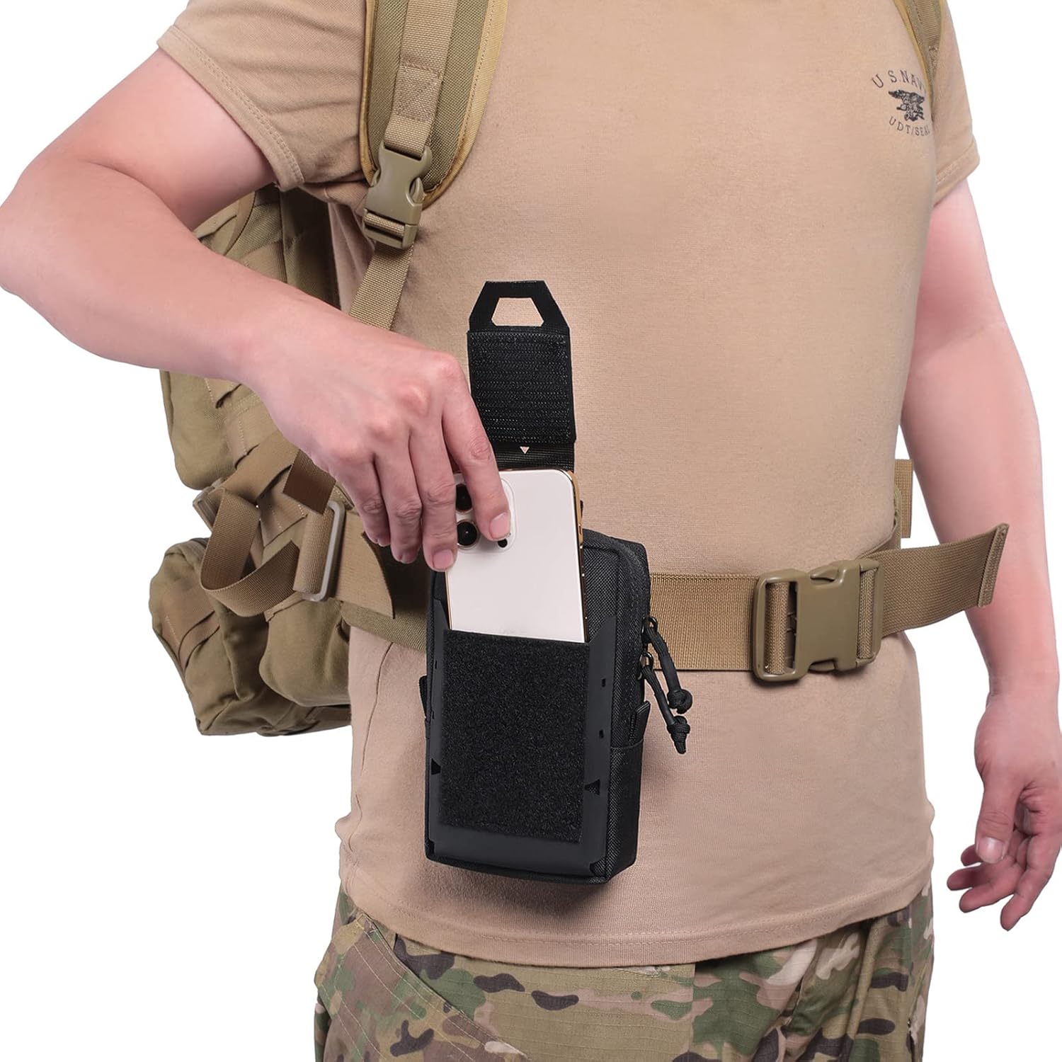 Tactical Molle Pouch Military Waist Bag Outdoor Men EDC Tool Bag Vest Pack Purse - Image 3