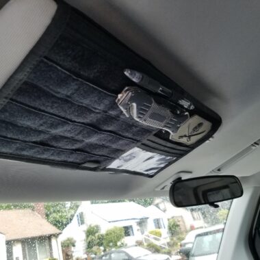 Truck Visor Panel Organizer for Pickup F150, Large Molle Visor Panel Vehicle Tactical Sun Visor Holder Car Sunshade Storage Pouch