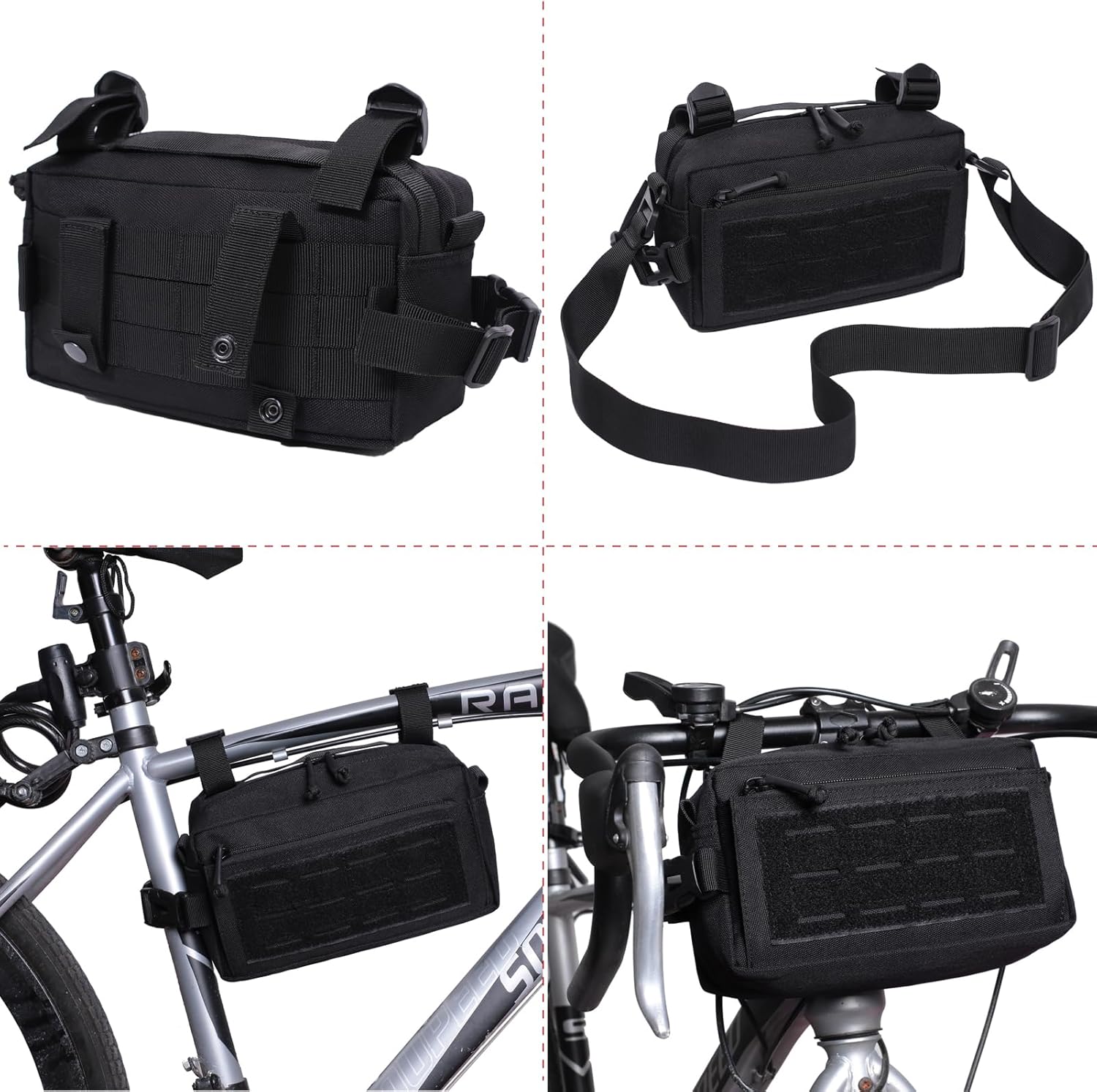 Military Tactical Molle Shoulder Pack Messenger Bags EDC Sundries Pouch Outdoor