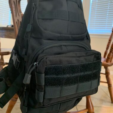 Tactical Molle Pouch Double Molle Straps 6.5" x 4.5" x 1.5" Zipper Main Compartment Plus Inner Pocket and Hook & Loop Patch Section