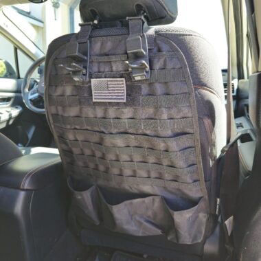 Tacticool Car Seat Back Organizer - Upgraded Tactical Molle Vehicle Panel Universal Fit Car Seat Cover Protector with