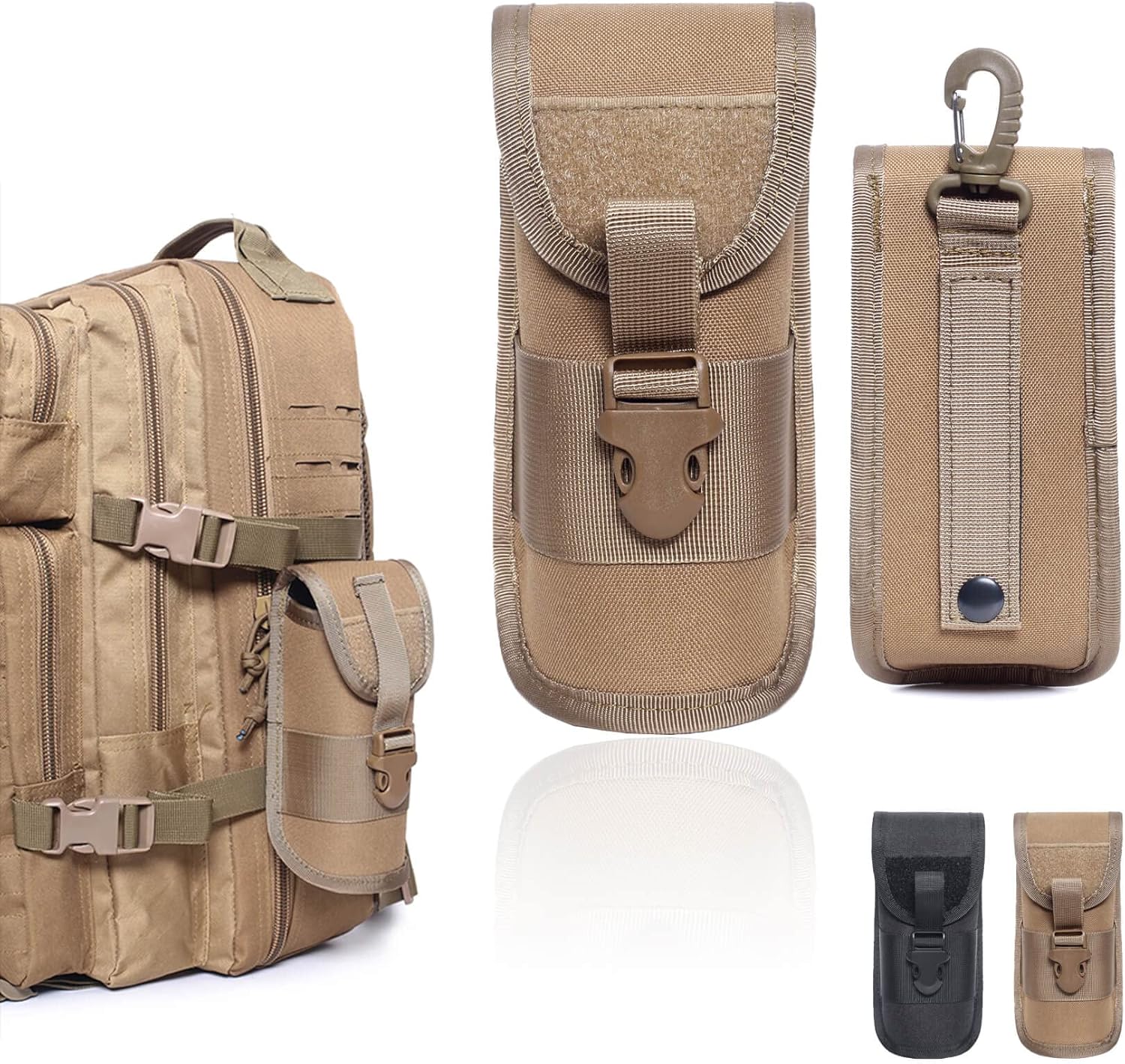 Molle Glasses Pouch Sunglasses Case Military Waist Pack Bag Utility EDC Pouch- - Image 2