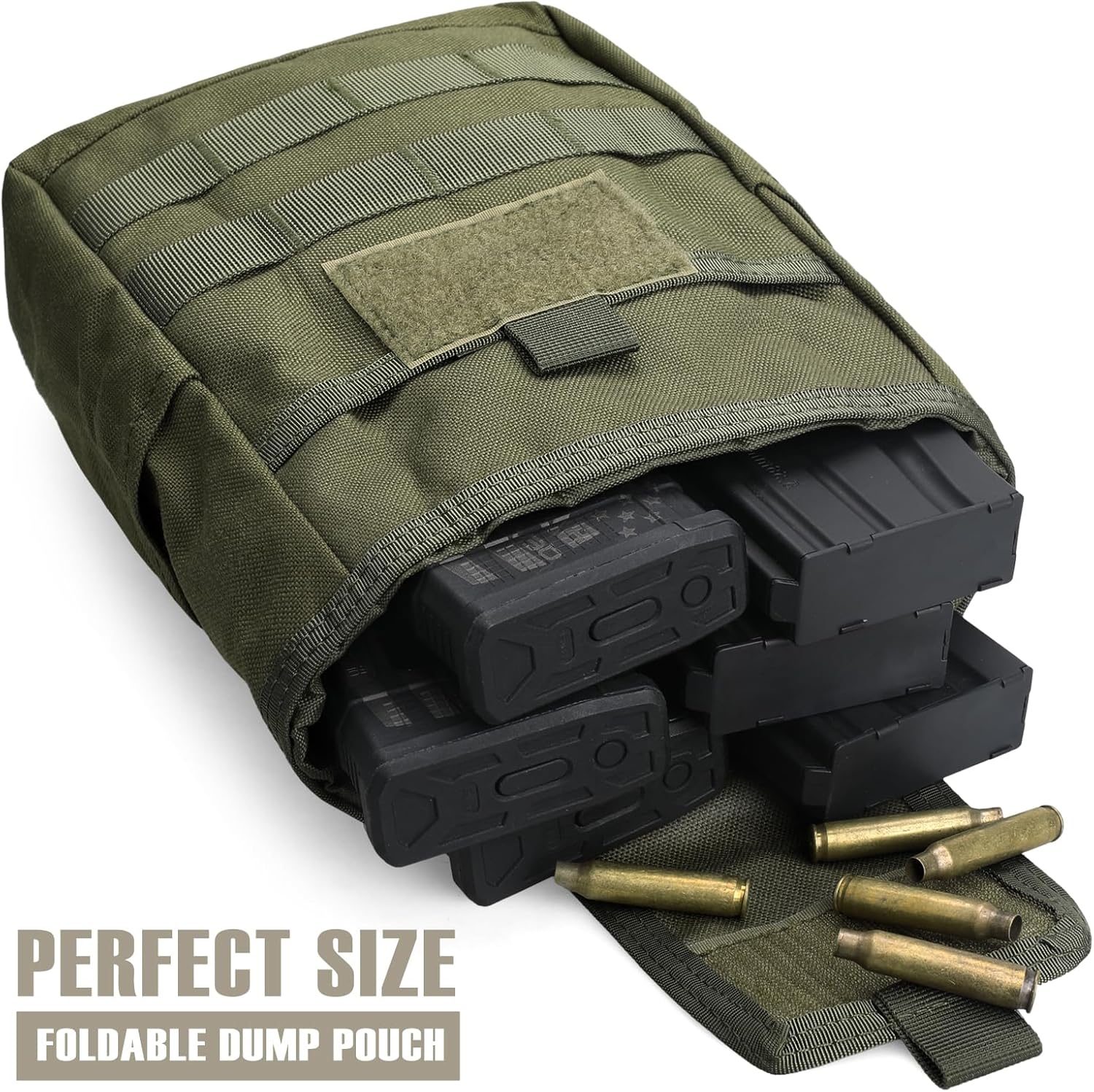 Folding Dump Pouch, Waist Bag, Tactical Pouch, Military Pouch, Multi-purpose Pouch, Airsoft Molle, Tactical Gear, 1000D Nylon - Image 2