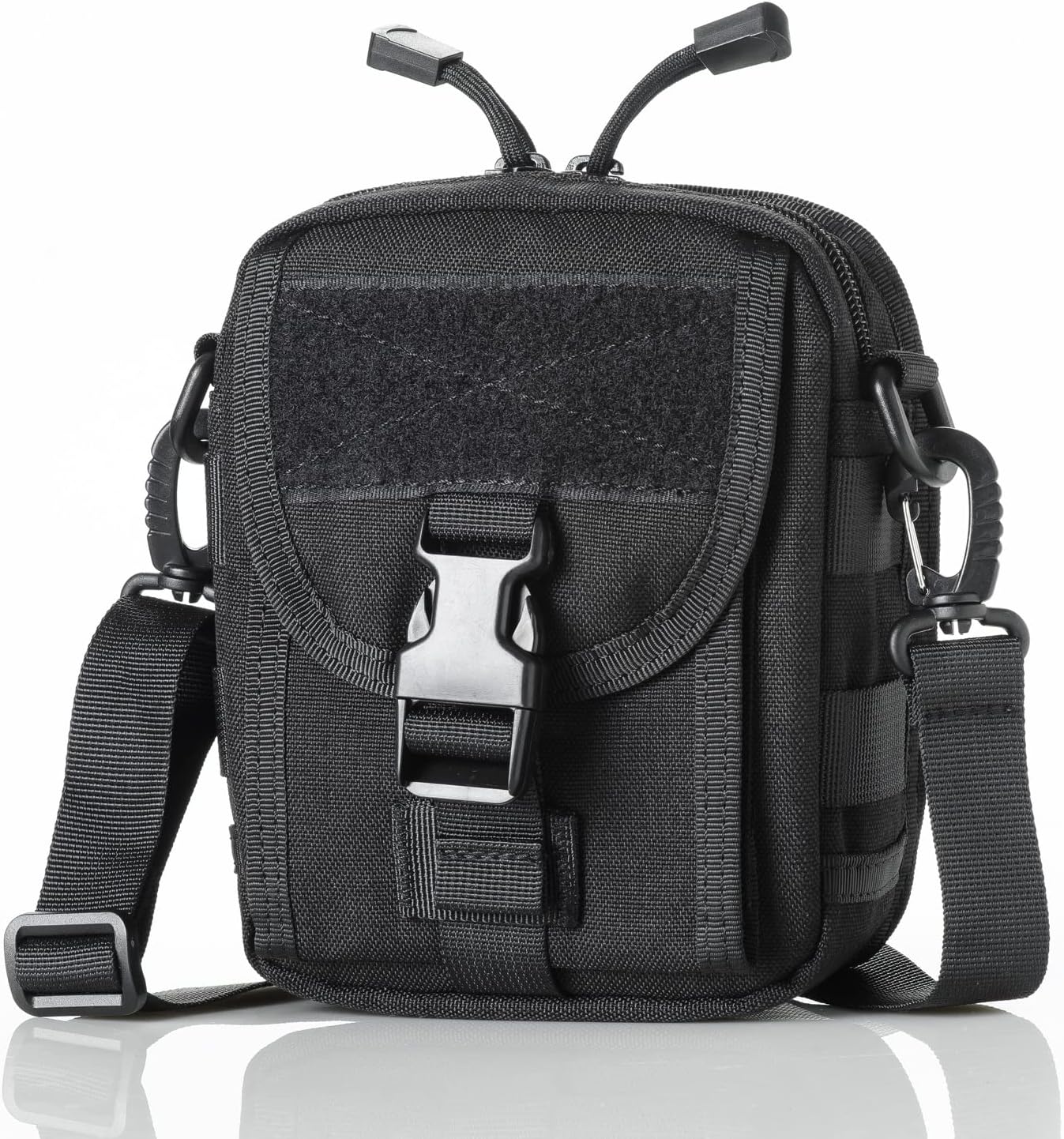Lef Right Tactical Shoulder Bag, Shoulder Bag, Soft Shoulder Bag edc 1000D Nylon Belt Tools and Tools for Outdoor Activities, Hiking, Camping, Cycling, Fishing