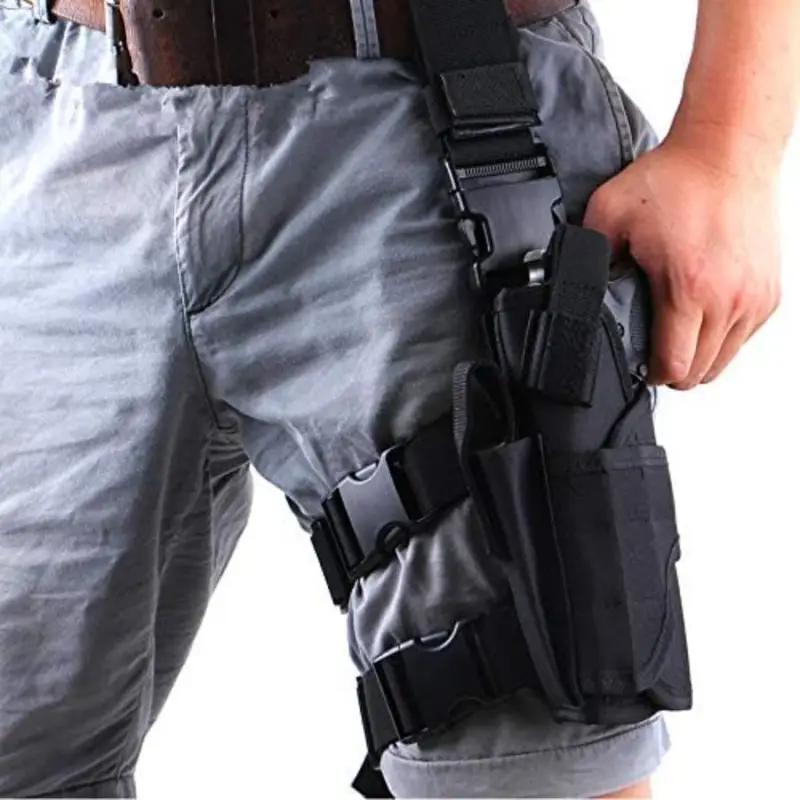 Drop Leg Holster, Right Handed Tactical Thigh Pistol Gun Holster Leg Harnes - Image 2