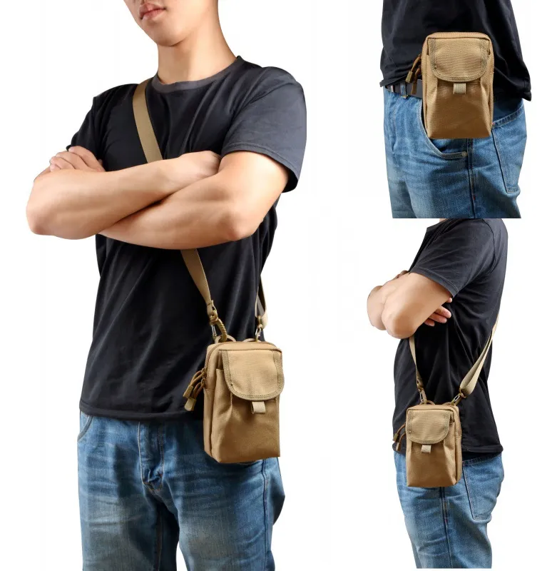 Outdoor Tactical Waist Bag Molle Medical Pouch Utility Men Outdoor Sports Hiking Camping Hunting Accessories EDC Tool Pouches