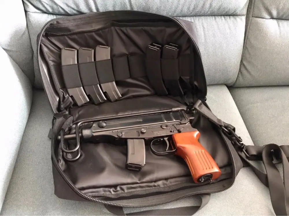 Tactical Pistol Case Handgun Bag Hunting Shooting Range Gun Magazine Carry Pouc