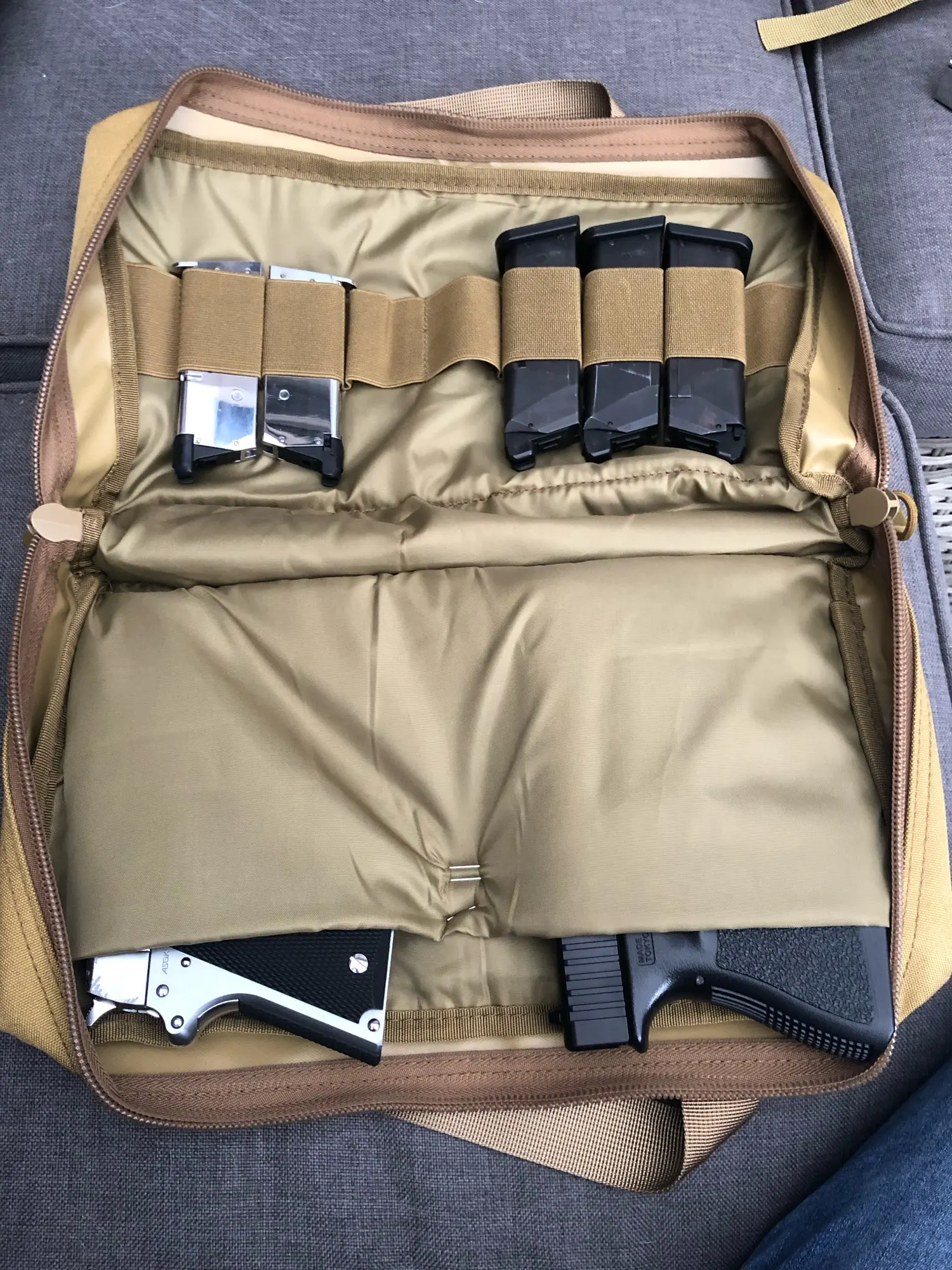Tactical Pistol Case Handgun Bag Hunting Shooting Range Gun Magazine Carry Pouc - Image 5