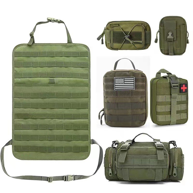Tactical Seat Back Organizer, Molle Seat Back Organizer Panel With 5 Detachable Multi-Purpose Molle Pouch Fit For Car Trucks Ford Jeep, Black - Image 5