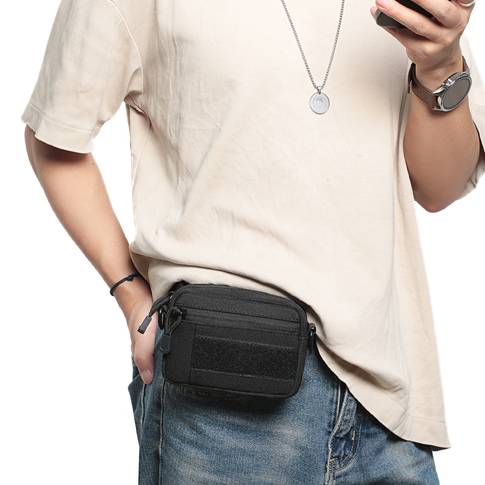 Pack Mini Tactical Molle Compact Ammo Pouch - General Purpose Admin Pouches Small Admin Molle Pouches EDC Tool Utility Multi-Purpose Waist Belt Pouch - Image 3