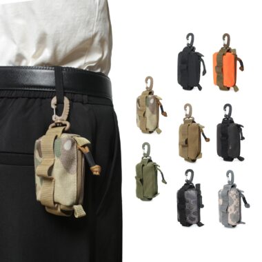 Keychain Bag Coin Zipper Bag Tactical Compact Bag For Men And Women For Outdoor Travel/Hiking/Fishing/Cycling