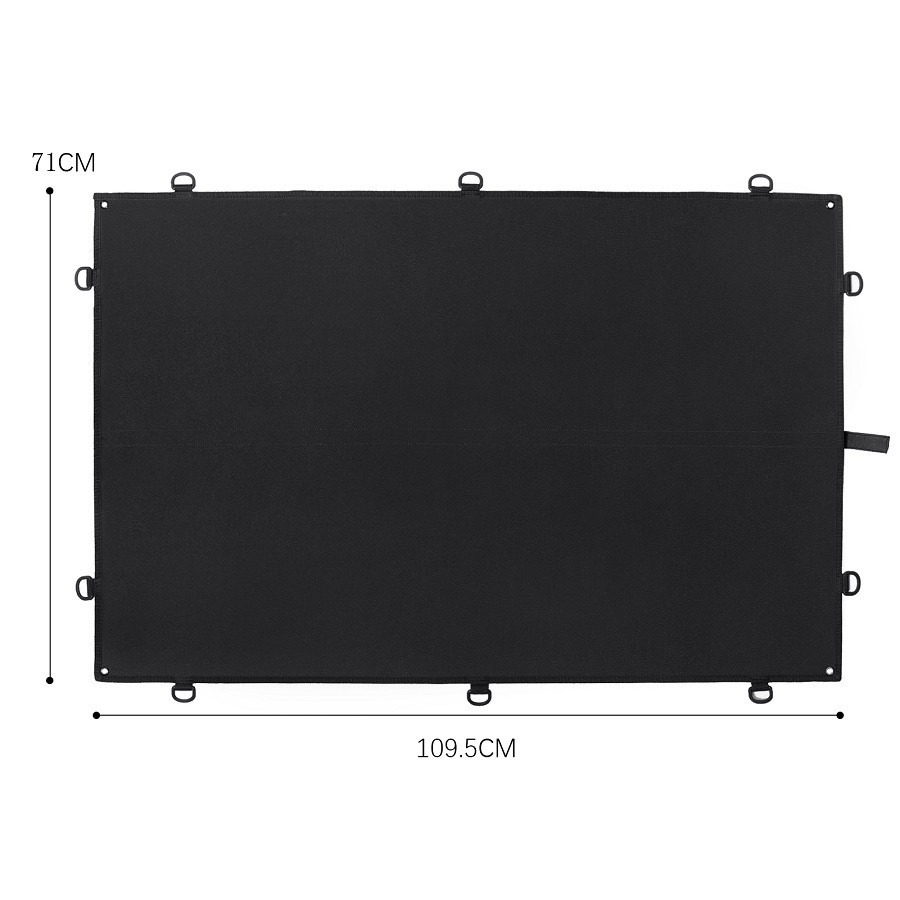 Tactical Patch Display Panel Holder Panel for Military Army Spiritual Hook and Loop Emblems 71.12 cm x 109.22 cm (Black - 71.12 cm x 109.22 cm) - Image 3