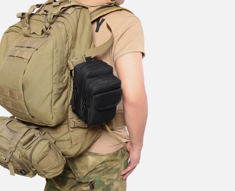 Tactical Molle Pouch EDC Multi-purpose Belt Waist Pack Bag Utility Phone Pocket - Image 2