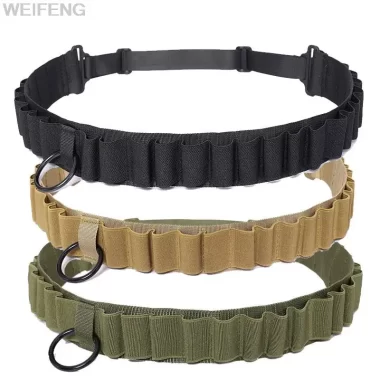 Tactical Bullet Strap 25 Round Shell Holder Belt Bandoli Adjustable Sling Shoulder Belt 12 15 16 20 Gauge