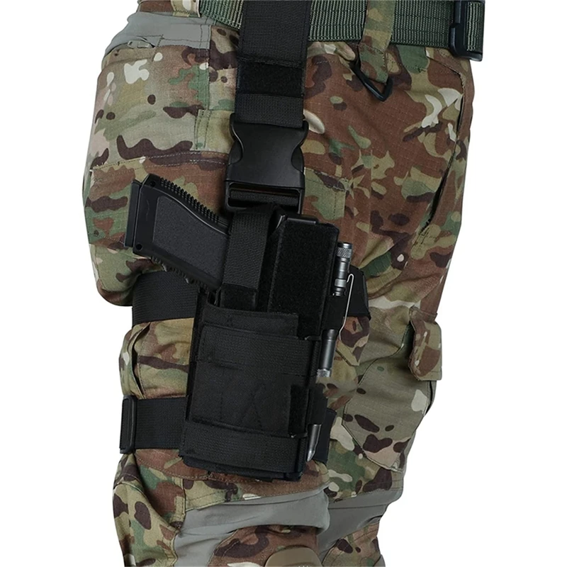 Tactical leg panel, platform, holster hanger, thigh load holder, Molle CS Wargame system, Airsoft, Paintball, hunting accessories - Image 3