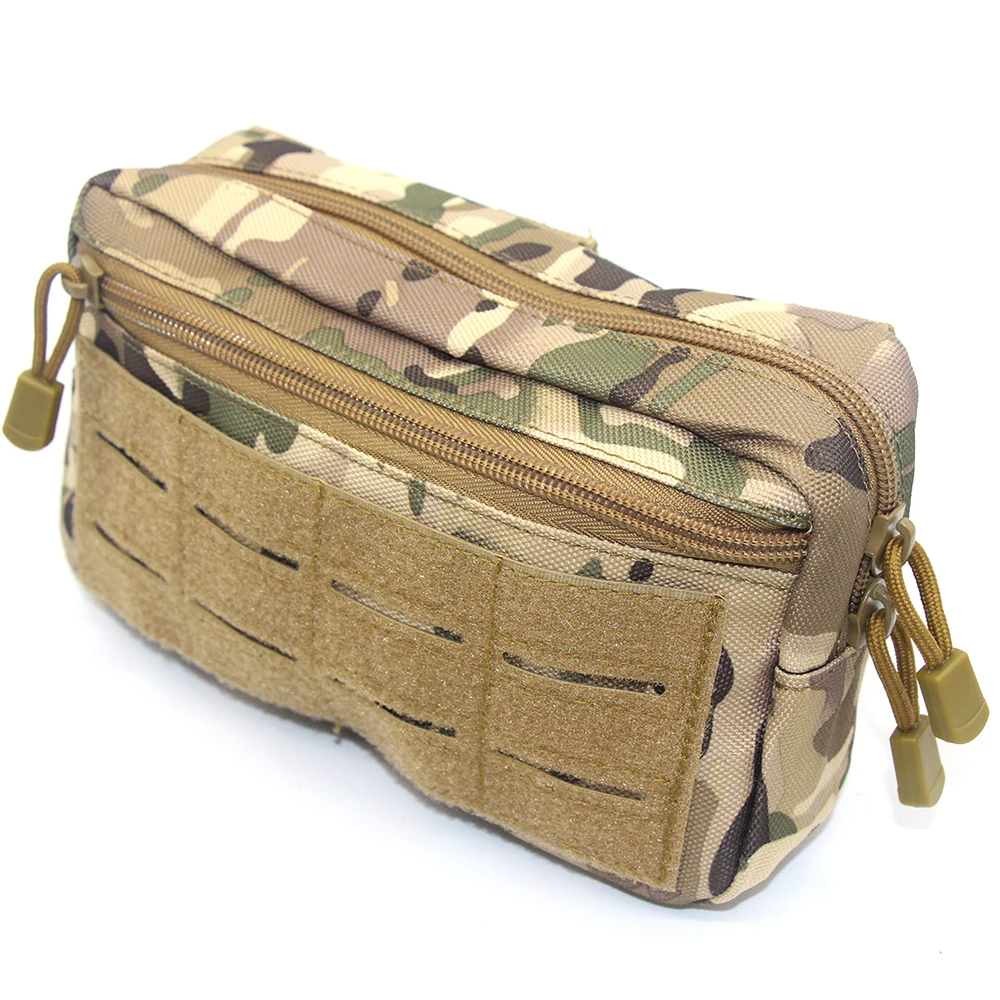 Tactical Molle Admin Pouch | Utility EDC Tool Pouch Bag | Backpack Strap Pouch | Battle Belt Accessories Pouch for Chest Vest Waist Gear