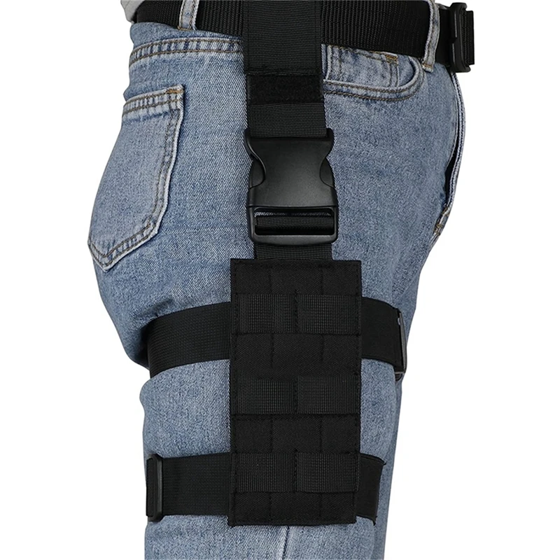 Tactical leg panel, platform, holster hanger, thigh load holder, Molle CS Wargame system, Airsoft, Paintball, hunting accessories - Image 2
