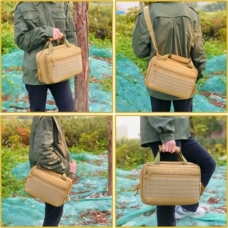 Gun Range Bag for Pistols Outdoor Hunting Handbag, Sports Crossbody Storage Bag - Image 5