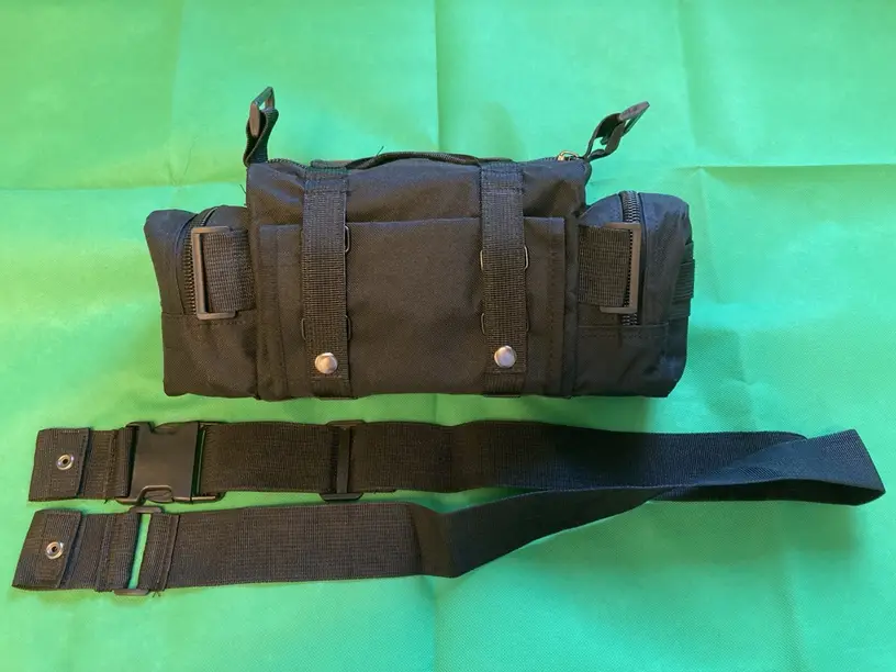 Soft Shell Waist Pack with Zipper Closure - Durable, Multi-Pocket Design for Camping, Hiking, and Outdoor Activities, Camping Gear | Utility Waist Bag | Zippered Pockets, Utility Pouches - Image 3