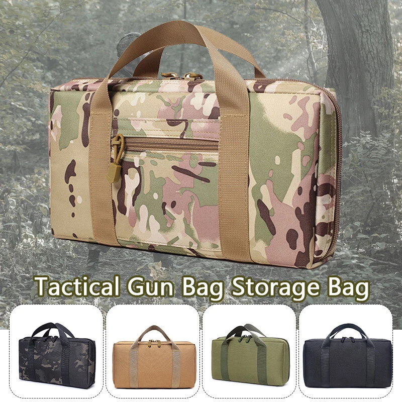 Tactical Pistol Case Handgun Bag Hunting Shooting Range Gun Magazine Carry Pouc - Image 3