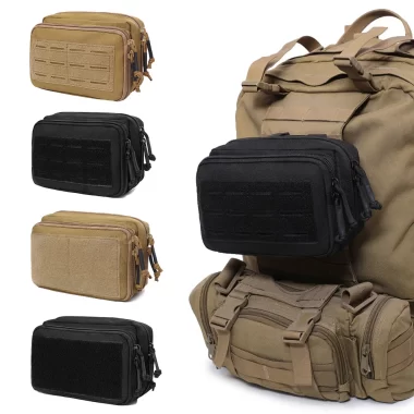 Tactical Molle Pouch Double Layer EDC Storage Bag Pack Hunting Waist Pack