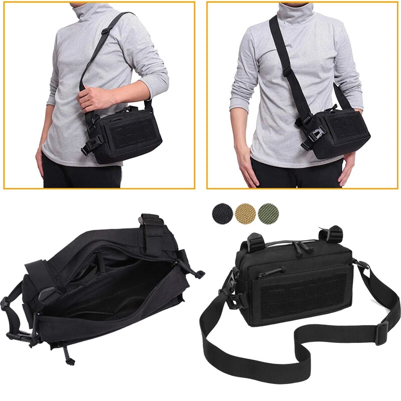 Military Tactical Molle Shoulder Pack Messenger Bags EDC Sundries Pouch Outdoor - Image 3