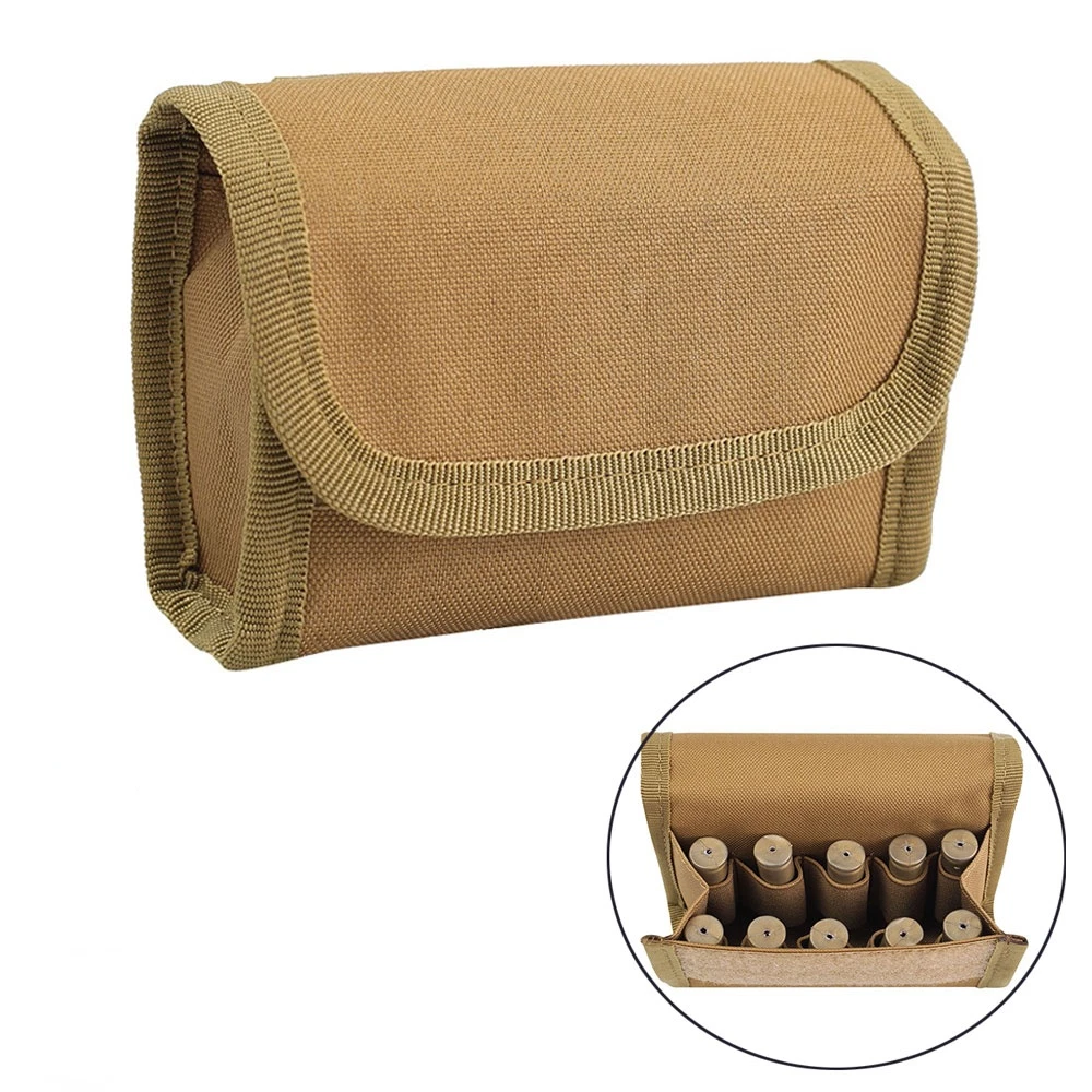 Tactical Molle Ammo Pouch 10 Rounds Shell Holder Bag Shoot Bullet Storage Pouch - Image 2