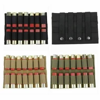 14 Rounds Shotgun 12/20GA Shell Holder Bag Molle Tactical Ammo Cartridge Pouch