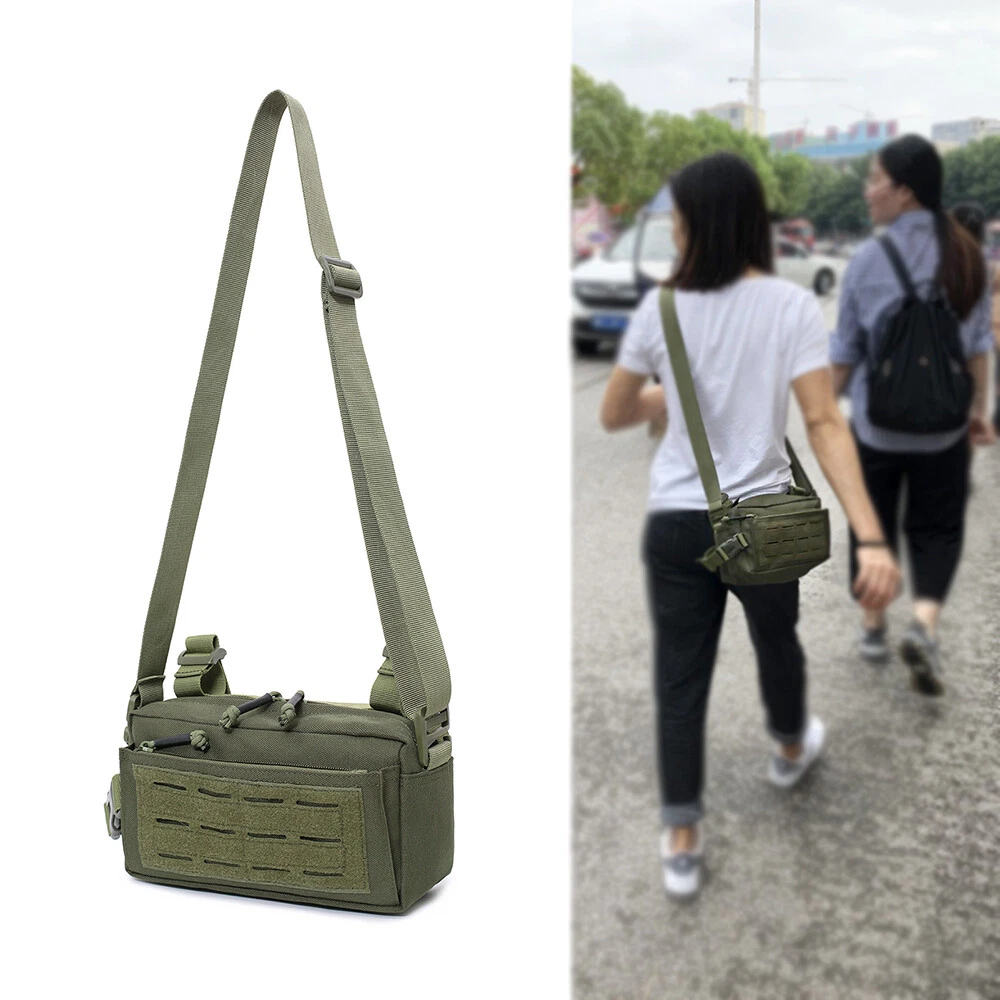 Military Tactical Molle Shoulder Pack Messenger Bags EDC Sundries Pouch Outdoor - Image 2