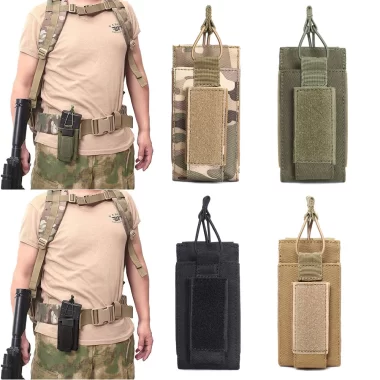 Tactical Molle Open-Top Single Mag Magazine Pouch Mag Bag Elastic Pouch Holder