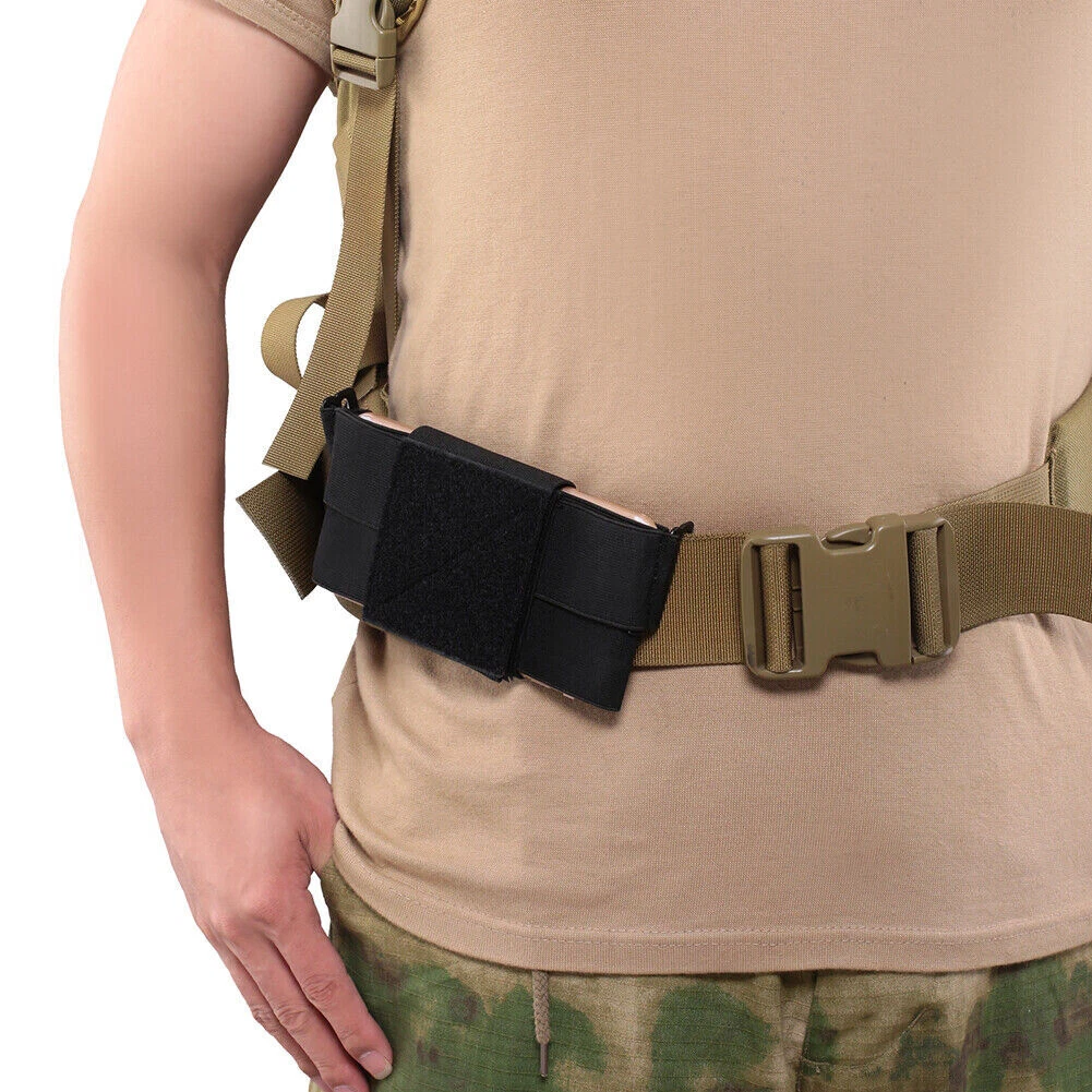 Cell Phone Waist Belt Holster Backpack Shoulder Strap Pocket for Hikers Students - Image 3