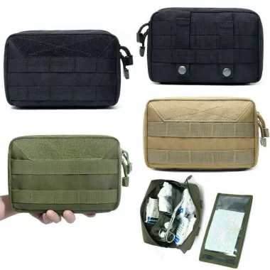 Medical Pouch, Medical Bag, Disaster Prevention, First Aid, EDC Pouch, Molle System Compatible, Utility, Tactical, Climbing, Survival, Exploration, Camping, Outdoors