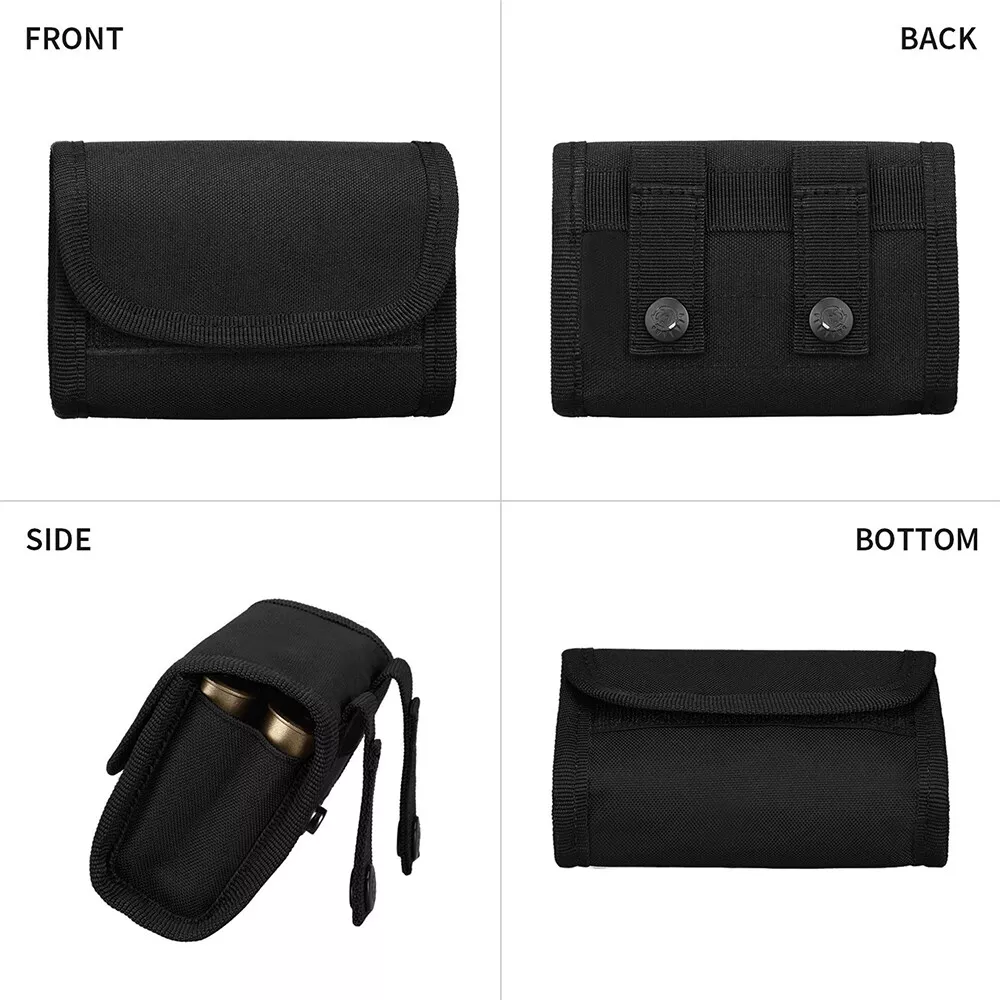 Tactical Molle Ammo Pouch 10 Rounds Shell Holder Bag Shoot Bullet Storage Pouch - Image 4