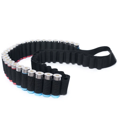 50 Round Shell Shotgun Bandolier Ammo Belt Holder Hunting 12/20GA Gauge Tactical