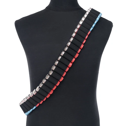 50 Round Shell Shotgun Bandolier Ammo Belt Holder Hunting 12/20GA Gauge Tactical - Image 4